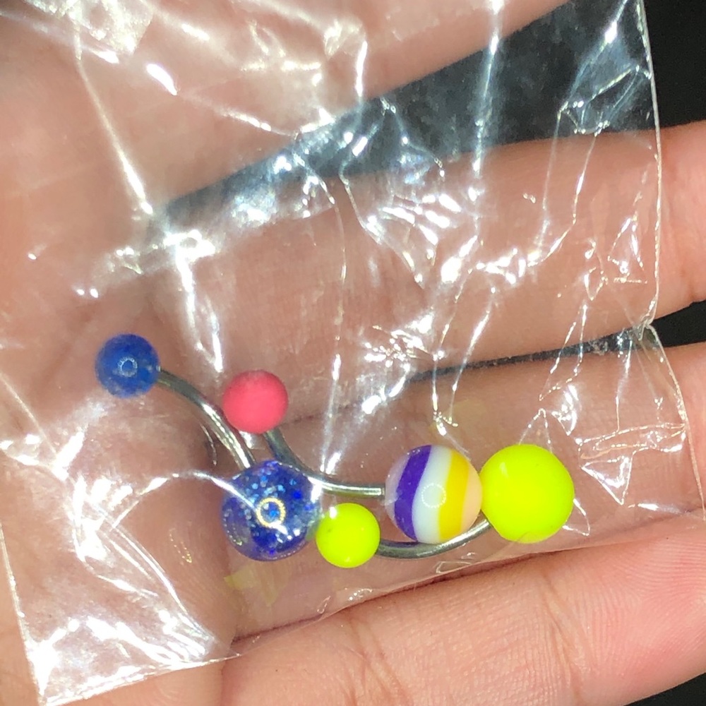 6 belly button rings